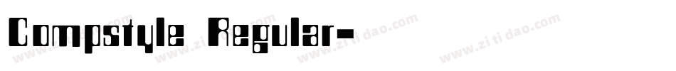 Compstyle Regular字体转换
